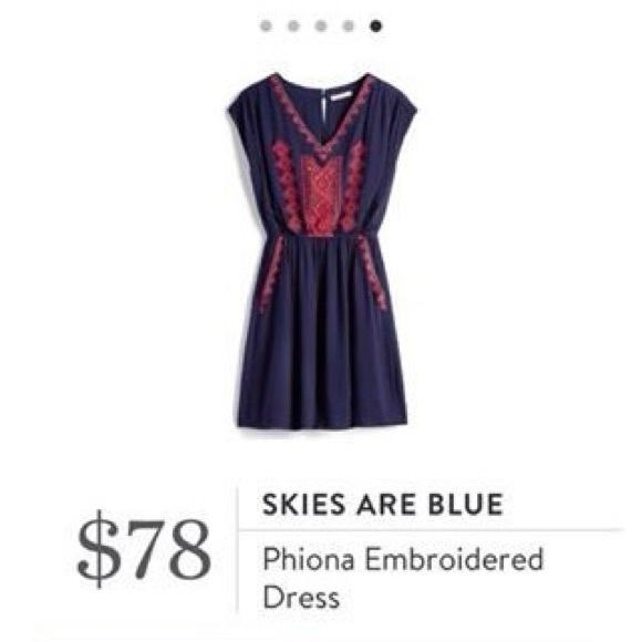 ✨ 3/$20 Anthropologie Skies are Blue Phiona Embroidered Dress - Picture 3 of 6